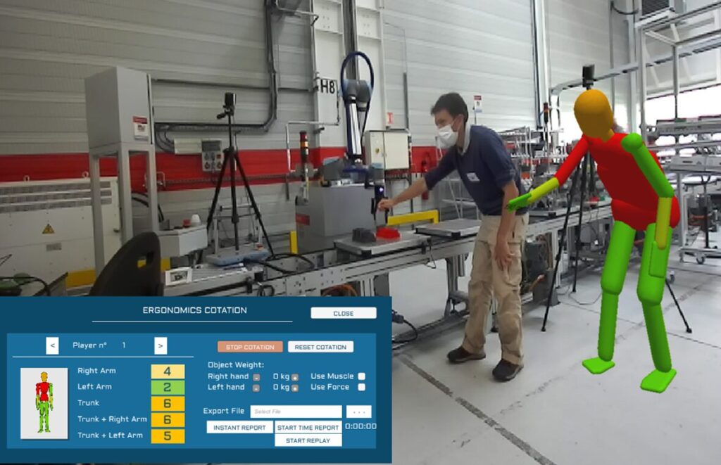 Use the digital twin of an operator to improve workstation ergonomics