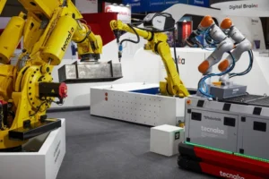 Dimensional control of parts with robots and 2D vision